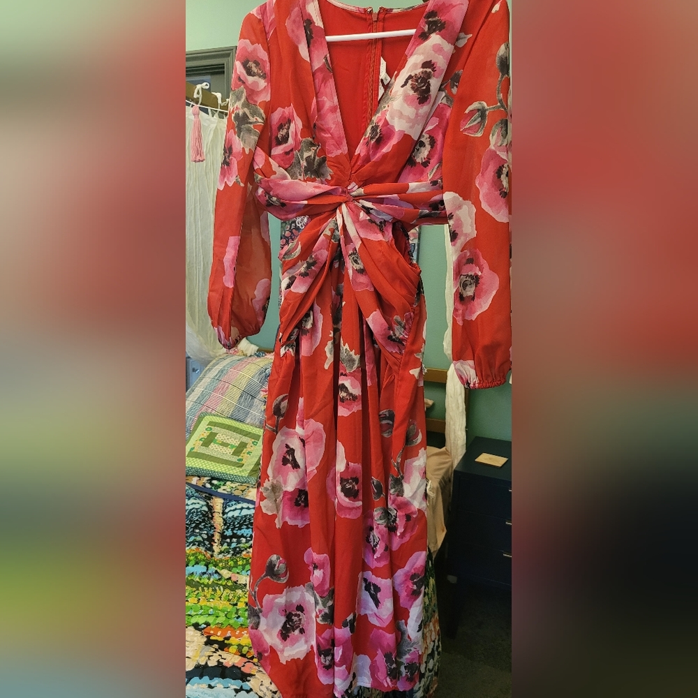 ❤️ NWT ANTHROPOLOGIE Ranna Gill Cut Out Midi Dress